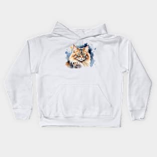 Fluffy cat Kids Hoodie